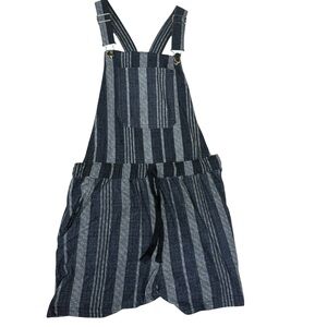 Super Soft Striped Navy Overalls